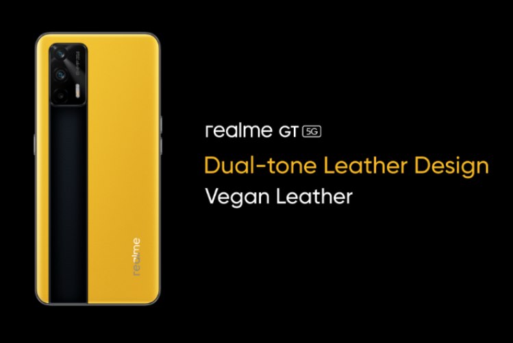 realme GT 5G leather design teased