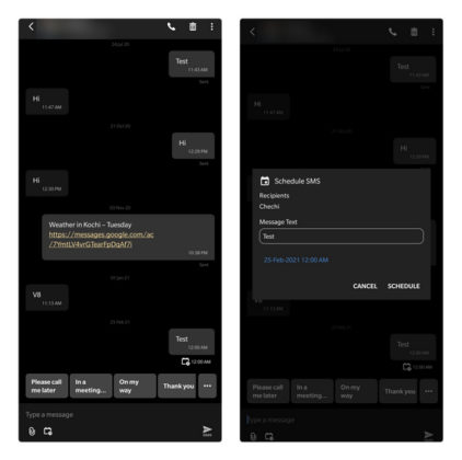 How to Schedule Text Messages on Android in 2021 | Beebom