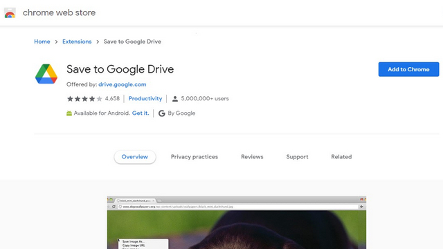 google drive chrome extension