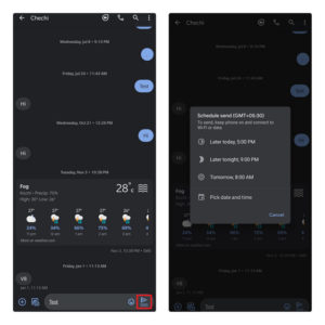 How To Schedule Text Messages On Android In 2021 | Beebom