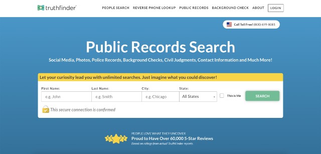 5. Detailed Information and Public Records with TruthFinder