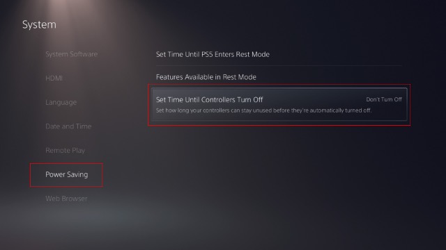 turn off ps5 dualsense controller automatically
