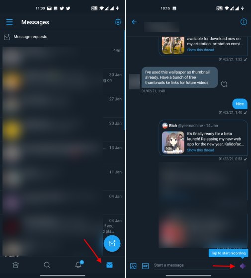 How to Send Voice DMs on Twitter (Guide) | Beebom