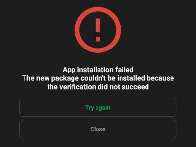 How to Fix Verification Failure Error on Android 11
