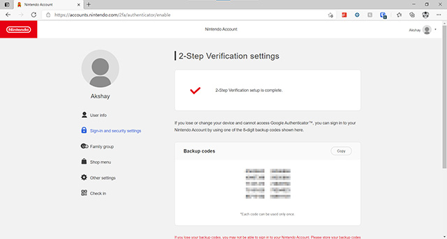 How to set up Nintendo 2FA on your Switch account