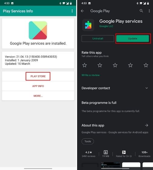 Исправить проблему разряда батареи в сервисах Google Play