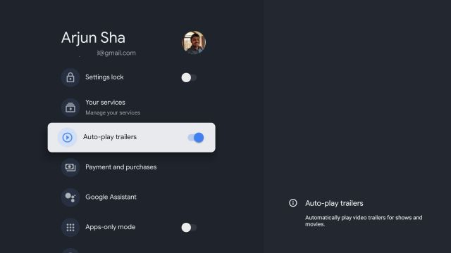 8. Turn Off Auto-Play on Google TV