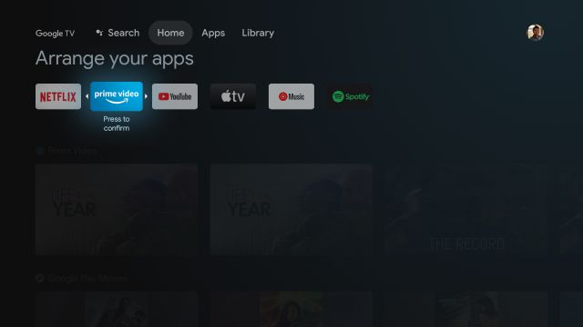 How to change the home screen on your Google TV