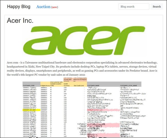 Acer Hit by Massive  50 Million Ransomware Attack - 15