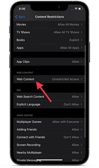 How to Limit Adult Content in iOS 14 on iPhone and iPad - 29