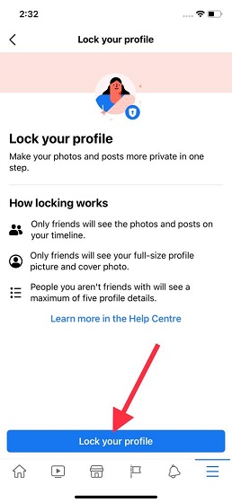 How to Lock Facebook Profile on iPhone  Android  and Web - 90