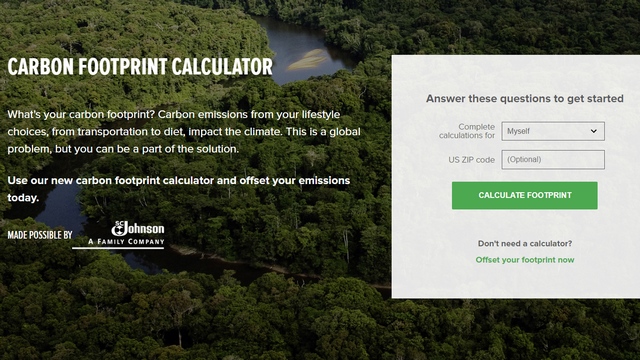 Conservation.org carbon footprint