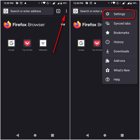 How to Take Screenshot in Firefox Private Mode on Android