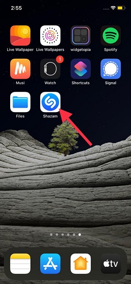 Launch Shazam on iOS