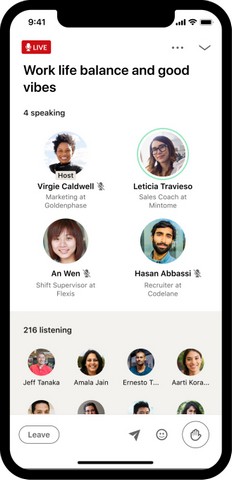LinkedIn and Spotify working on clubhouse like feature