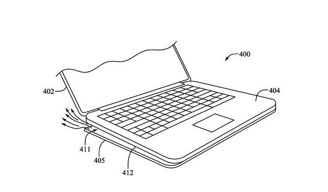 Macbook with deployable feet