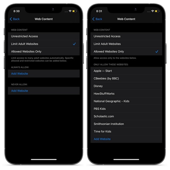 How to Limit Adult Content in iOS 14 on iPhone and iPad - 68