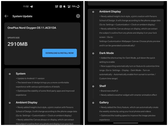 OnePlus Nord Receives Stable Android 11 Based OxygenOS 11 Update - 81