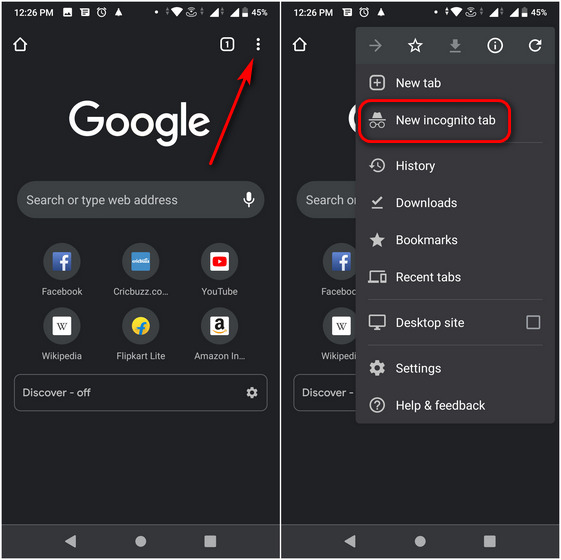 How to Open Chrome in Incognito Mode by Default on Android | Beebom