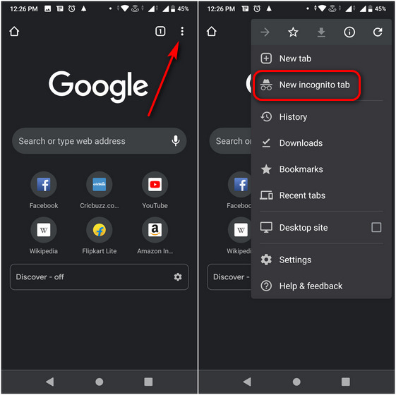 How to Open Chrome in Incognito Mode by Default on Android - 99