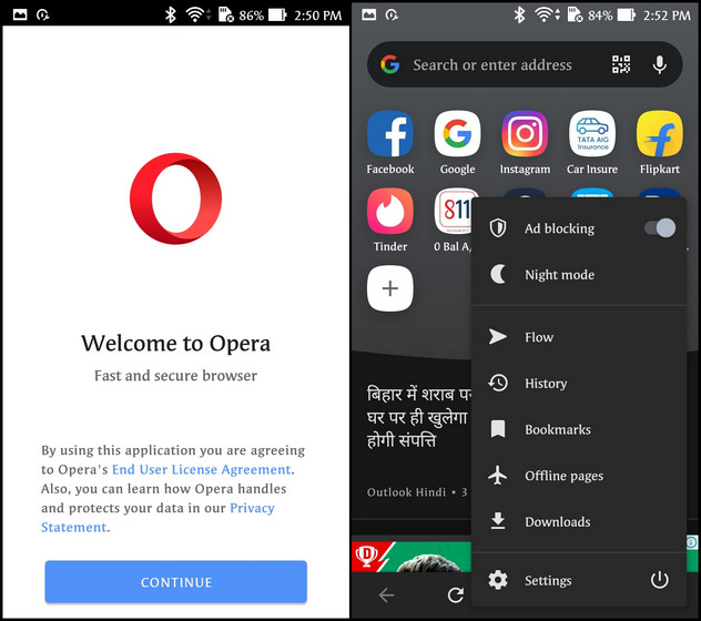 Opera Browser with VPN