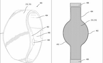 Redesigned apple watch with flexible display