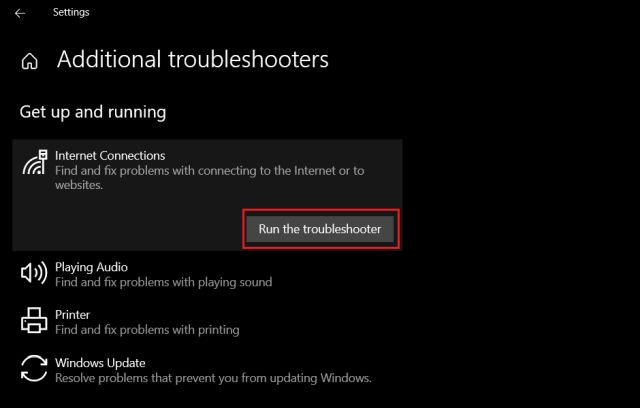 how to troubleshoot network connection issues