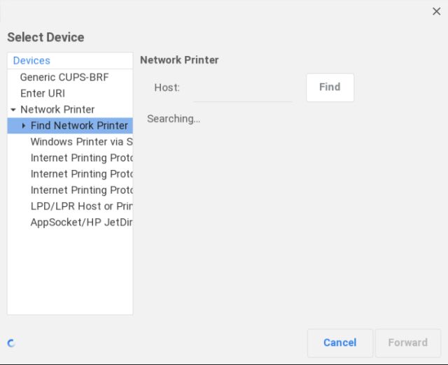 find network printer