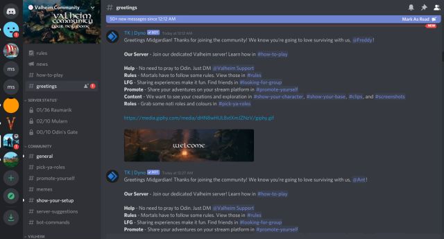 Лучшие серверы Discord для Valheim (2021)