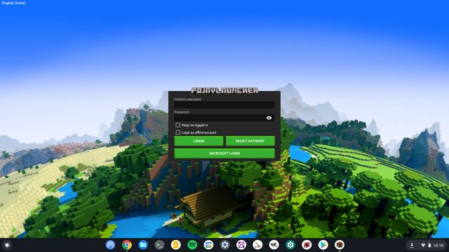 Installieren Sie Minecraft Java Edition auf Chromebooks mit ARM-Unterstützung (2021).