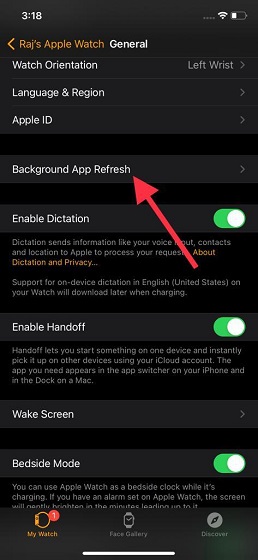 How to Manage Background Refresh for Apps on Apple Watch - 23