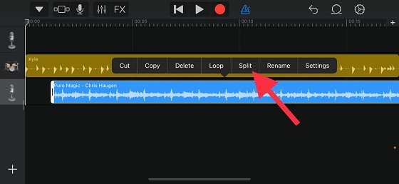 Split the song