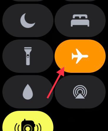 Turn on Airplane mode on Apple Watch