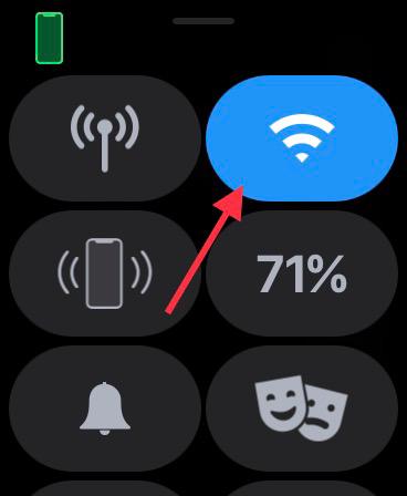 WiFi symbol on Apple Watch