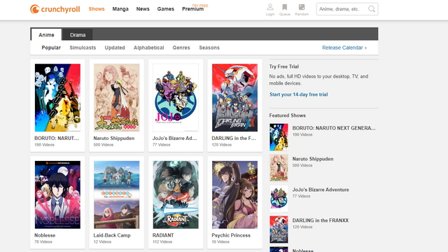 Crunchyroll - Ο καλύτερος ιστότοπος streaming anime συνολικά