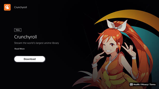 crunchyroll ps5 app