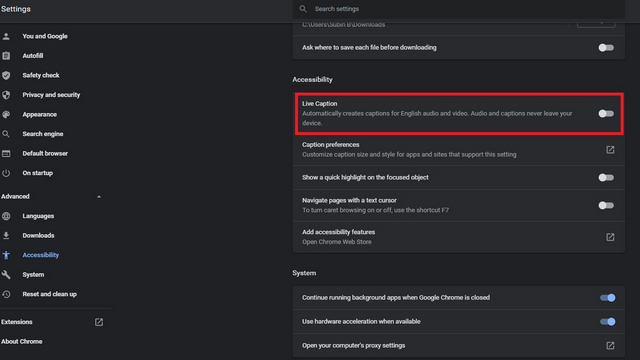 How to Use Live Caption in Google Chrome - 8