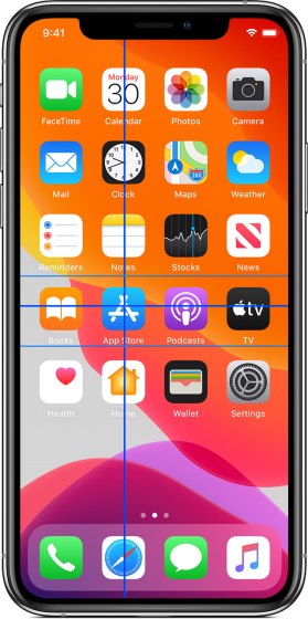 сканирование точек iphone - управление переключением - функция универсального доступа iPhone