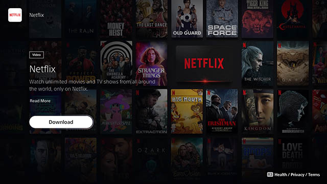 netflix ps5 app