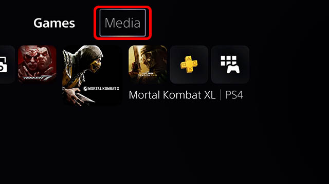 playstation 5 media section