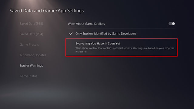 ps5 tips and tricks hide spoilers