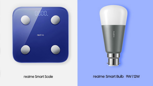 realme smart scale and smart bulb