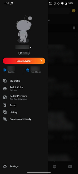 reddit mobile disable online status