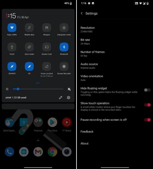 screen recorder android with sound