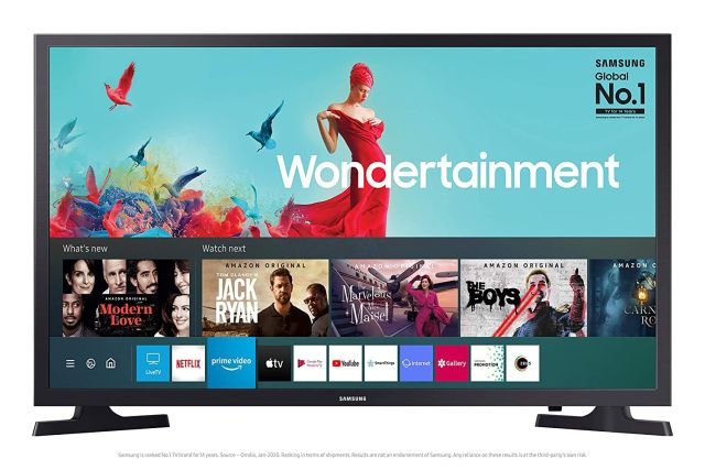 7. Samsung 32-inch Wondertainment HD Smart TV