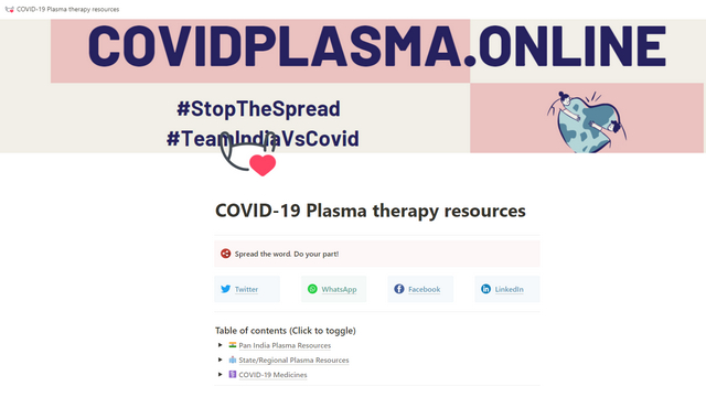 COVID-19 Plasma therapy resources