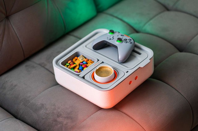 The  Couch Console  Is a Customizable Container To Keep Your Controller  Snacks   More - 32