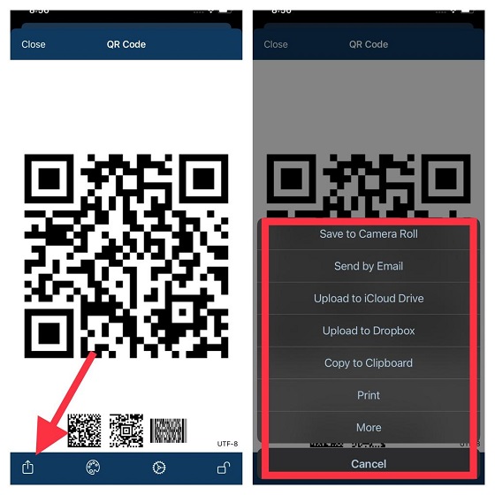 Create QR code of your Wi-Fi password - Share Wi-Fi password from iPhone to Android
