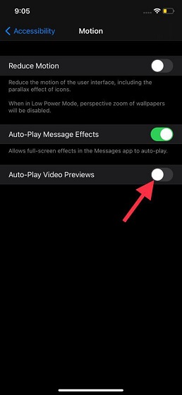 Disable Auto play videos in Safari