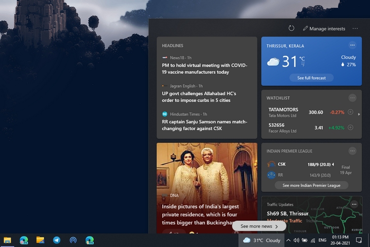 How To Disable News And Interests Widget On Windows 10 Beebom